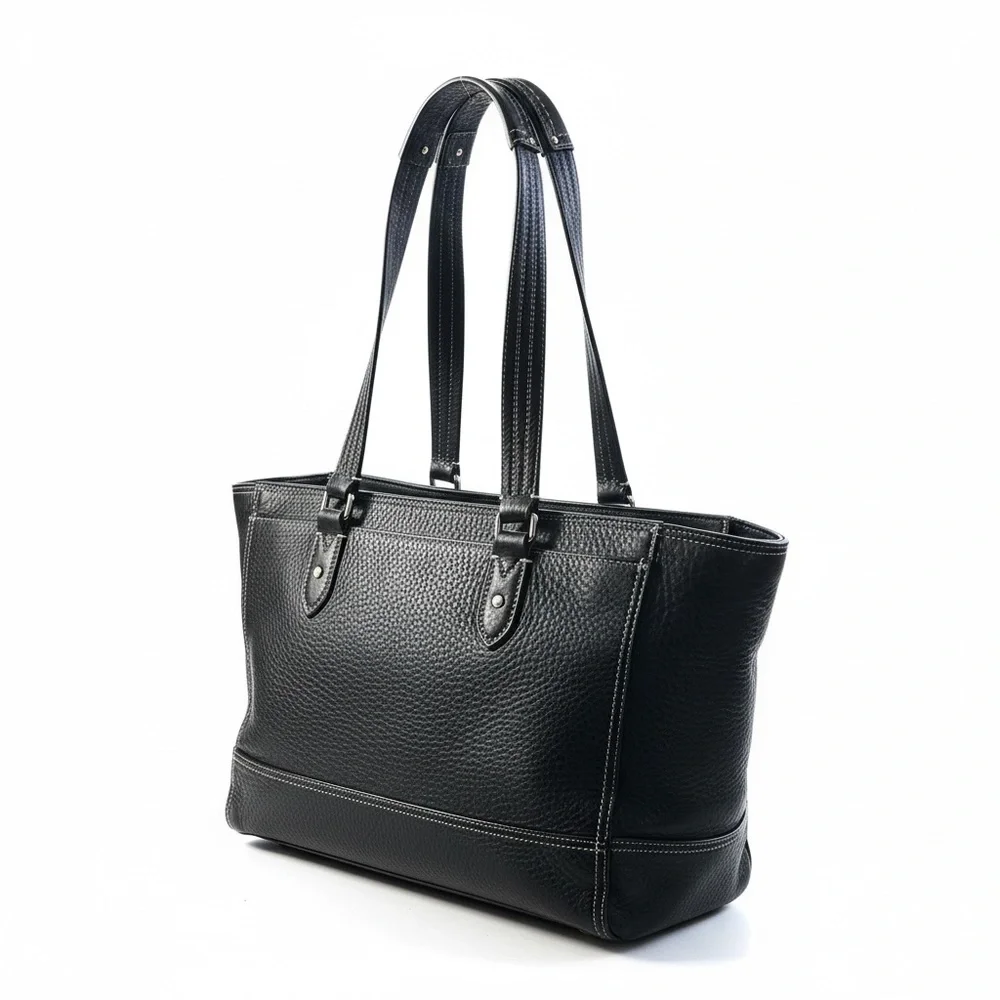 ✨ Coach Legacy Pebbled Leather Tote – Black | EUC | Luxury Classic ✨ - Picture 6 of 16